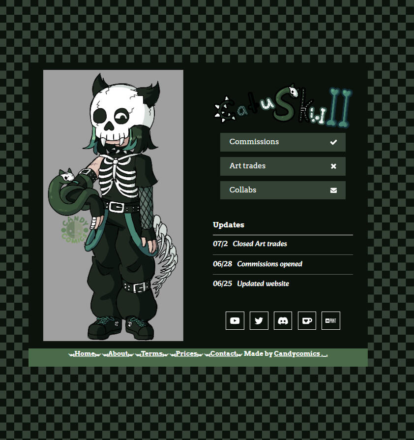 Dark Green Design- Main page
