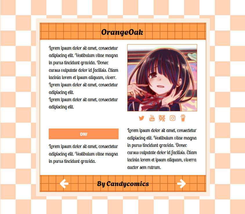 Orange Menu Design- Page 1
