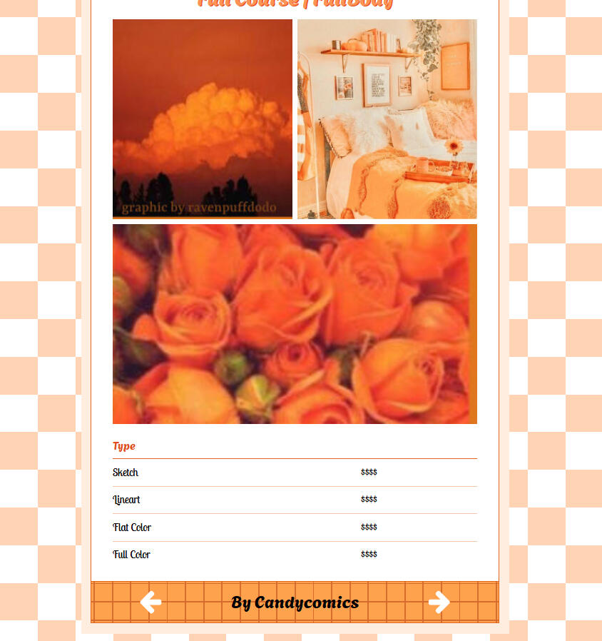 Orange Menu Design- Page 3