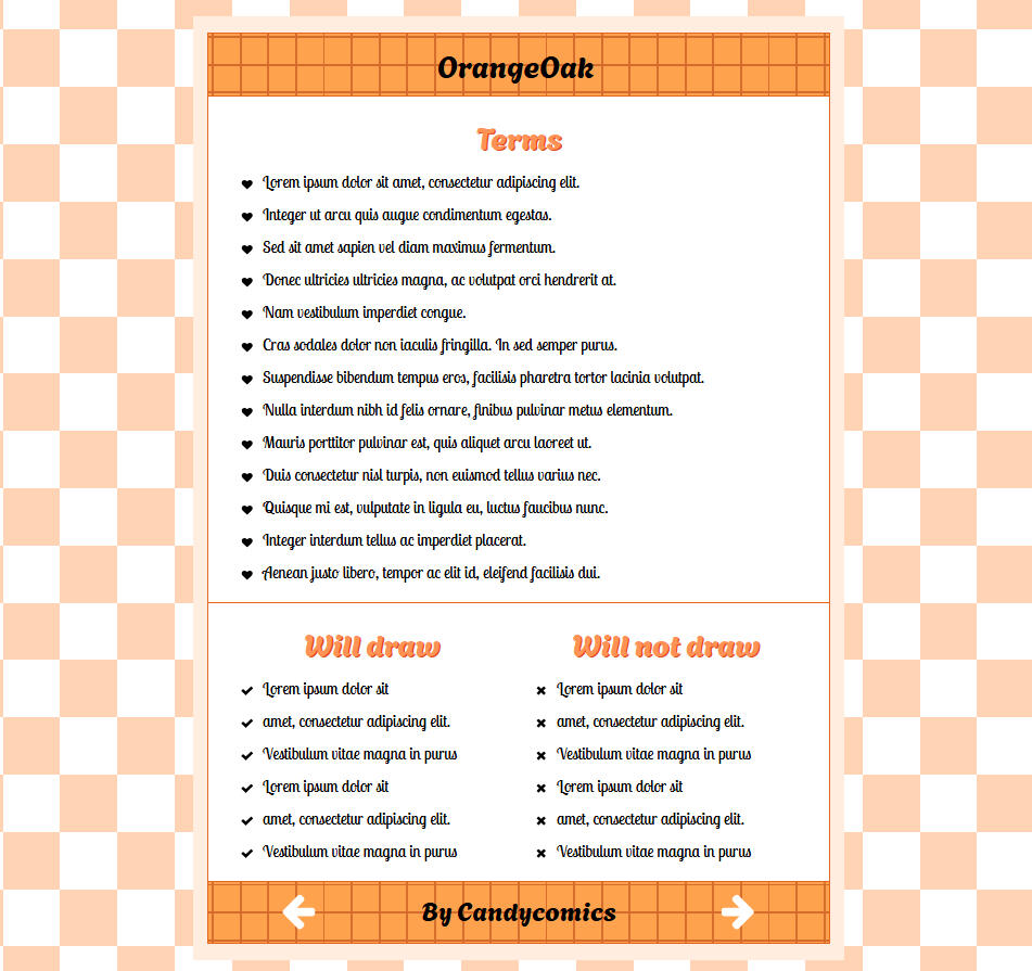 Orange Menu Design- Page 2