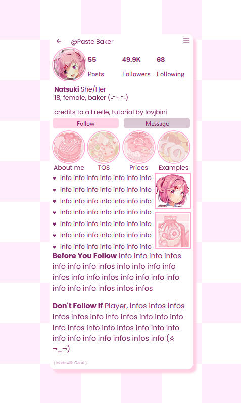 Instagram profile Design- Page 3