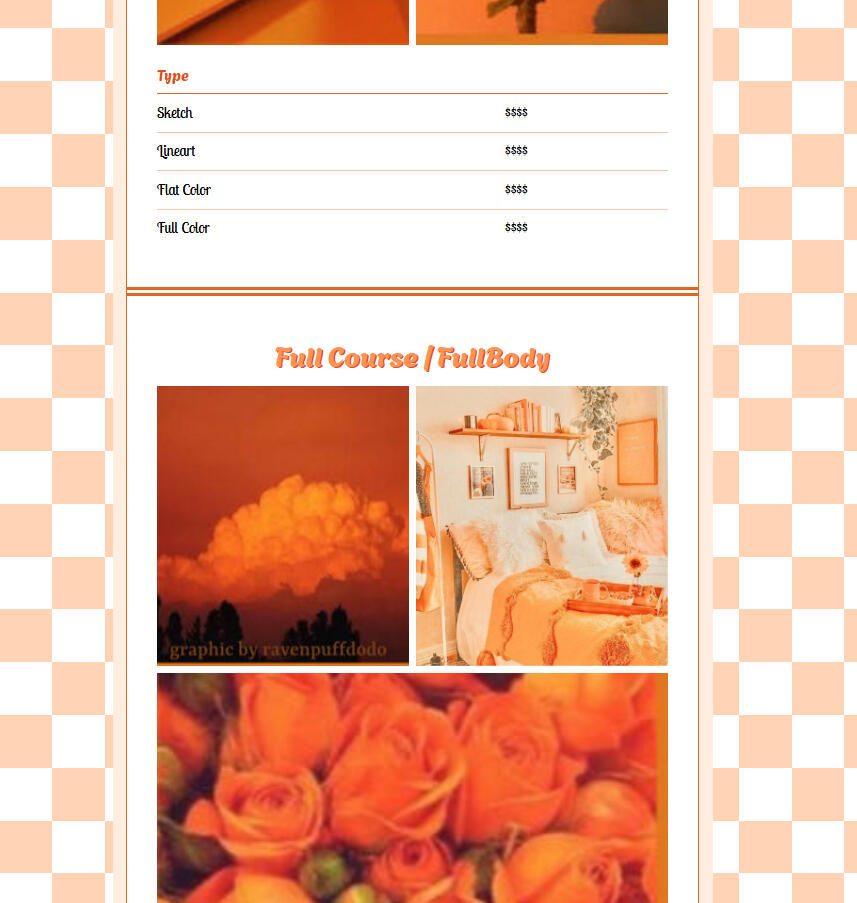 Orange Menu Design- Page 3