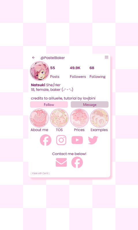 Instagram profile Design- Page 2