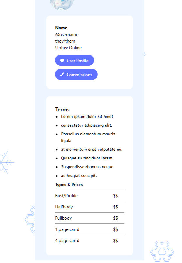 Discord profile Design- Page 3