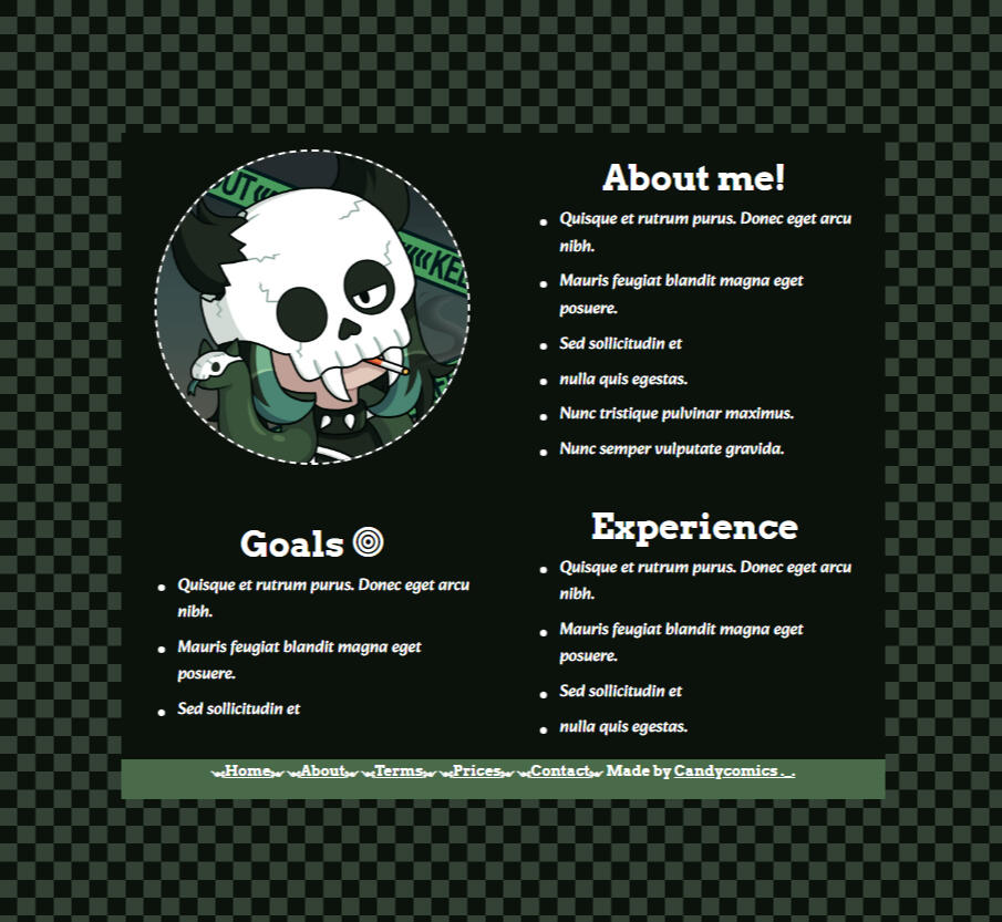Dark Green Design- Page 1