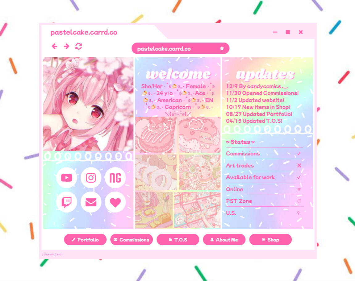 Pastel Design- Main page