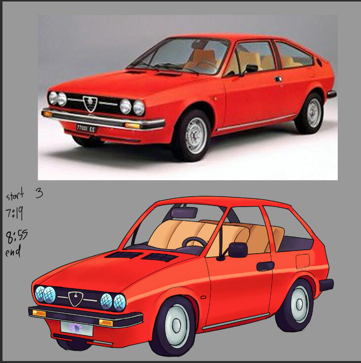 Car study 1